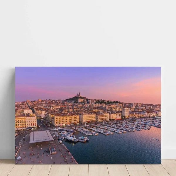 Photo print - Twilight over the Old Port of Marseille