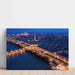 Aerial photo print - Bordeaux at dusk