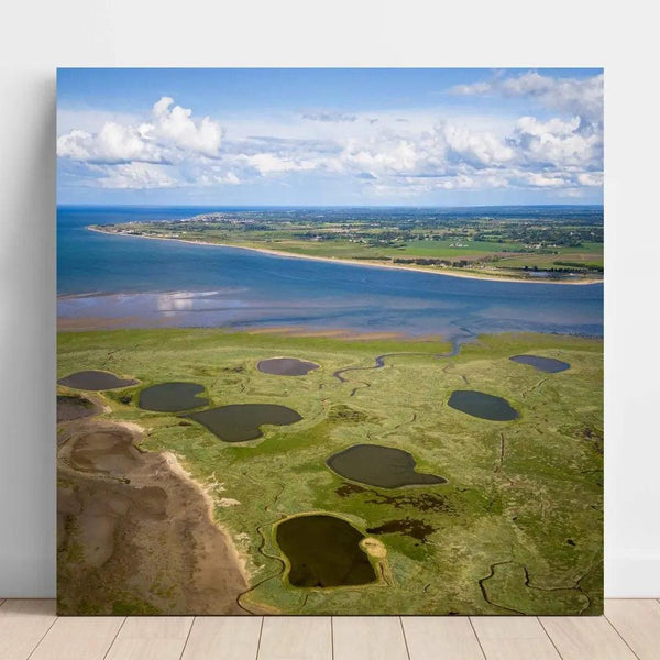 Aerial photograph of Normandy - The Veys Bay seen from the sky