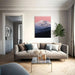 Landscape photo print - The pink mountain