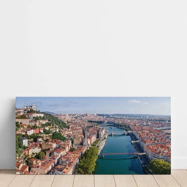 Panoramic photo print - Lyon aerial view