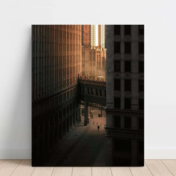 Reproduction of the painting Urban Photography - Gold of Cities