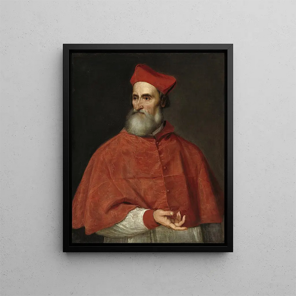 Cardinal Pietro Bembo - Titian — framed artwork on a wall