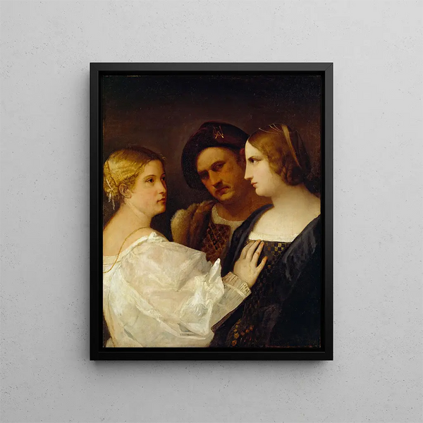 L'appel - Titien — framed artwork on a wall