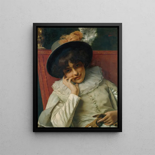 A Pleasant Reflection - Tito Conti — framed artwork on a wall