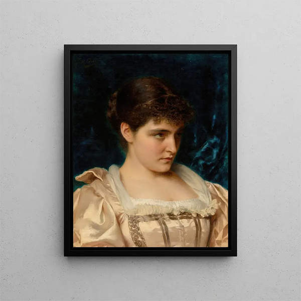 A Discreet Beauty - Tito Conti — framed artwork on a wall
