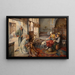 At the rug seller - Tito della Fralte — framed artwork on a wall