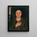 Old woman praying - Tivadar Csontváry Kosztka — framed artwork on a wall