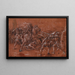 Combat between Cavalry and Infantry - Tobias Stimmer — framed artwork on a wall