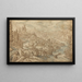 River landscape painting - Tobias Verhaecht — framed artwork on a wall