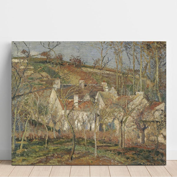 Reproduction of the painting Red roofs, village corner, winter - Camille Pissarro