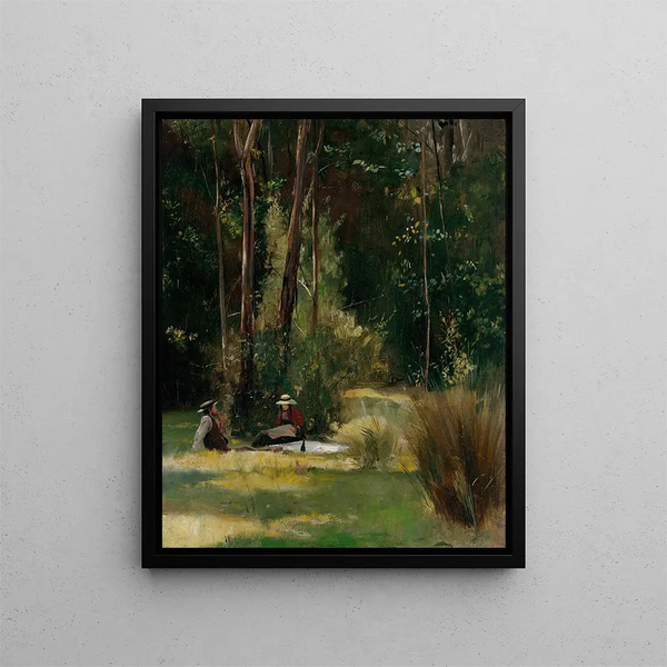 A Sunday Afternoon - Tom Roberts — framed artwork on a wall