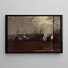 Evening Train Painting for Hawthorn - Tom Roberts — framed artwork on a wall