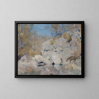 In a Corner at Macintyre - Tom Roberts — framed artwork on a wall