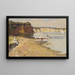 the sleeping sea in Menton - Tom Roberts — framed artwork on a wall