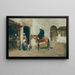 Moroccan painting on horseback - Tomàs Moragas y Torras — framed artwork on a wall