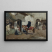 Street scene in Tangier - Tomàs Moragas y Torras — framed artwork on a wall