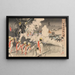 Troops marching from Weonsan to Pyeongyang and the fierce battle between two armies - Tomita Shōkō — framed artwork on a wall