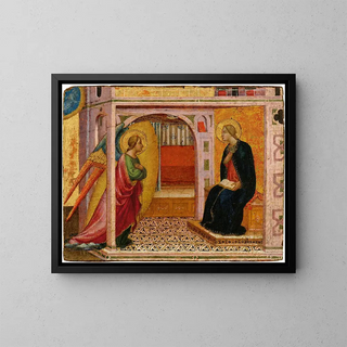 L'Annonciation - Tommaso del Mazza — framed artwork on a wall
