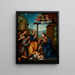 Adoration of the Shepherds - Tommaso Fiorentino — framed artwork on a wall