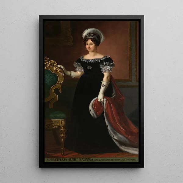 Portrait of Marie-Thérèse d'Autriche-Este - Tommaso Lorenzone — framed artwork on a wall