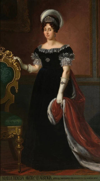 Portrait of Marie-Thérèse d'Autriche-Este - Tommaso Lorenzone — artwork view