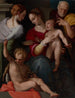 Sainte Famille with the Mystic Marriage of Saint Catherine - Tommaso d'Antonio Manzuoli — artwork view