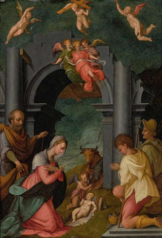 L'Adoration of the Shepherds - Tommaso d'Antonio Manzuoli — artwork view