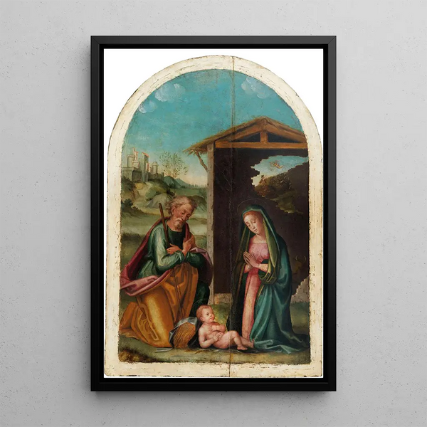 La Nativité - Tommaso di Stefano Lunetti — framed artwork on a wall