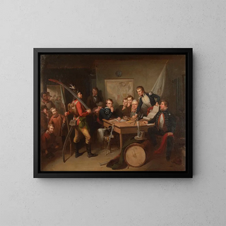 Incident at the St Davids Military Court - Tompkins Harrison Matteson — framed artwork on a wall