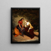 La rencontre de Hetty et Hist - Tompkins Harrison Matteson — framed artwork on a wall