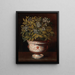 Vase en terre cuite avec un oranger en fleur - Tomás Hiepes — framed artwork on a wall
