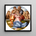 Tondo Doni - Michelangelo — framed artwork on a wall