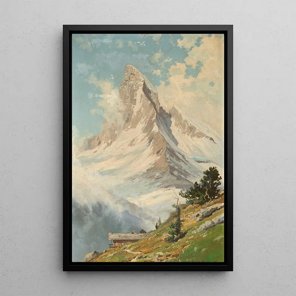 View of the Matterhorn - Toni Haller — framed artwork on a wall