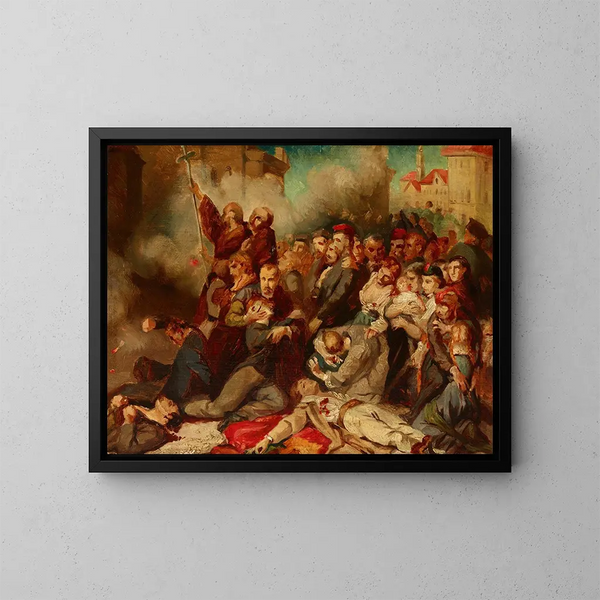 Warsaw, April 8, 1861 - Tony Robert-Fleury — framed artwork on a wall