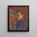 Self-portrait - Torajirō Kojima — framed artwork on a wall