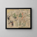 The Morning of the New Year - Torii Kiyonaga — framed artwork on a wall