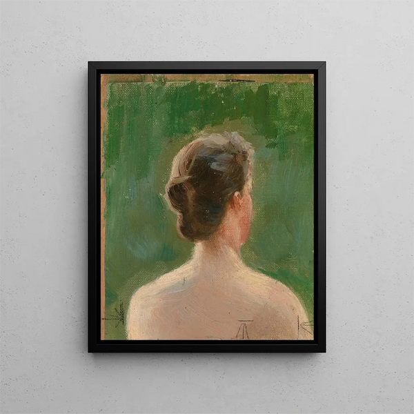 Study of the Head - Torsten Wasastjerna — framed artwork on a wall