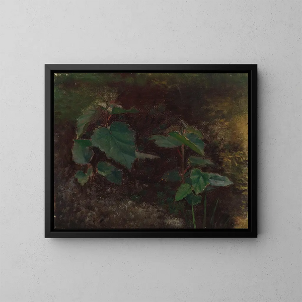 Tree Plant Sketches for Painting Princess of Fairy Tales - Torsten Wasastjerna — framed artwork on a wall