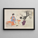 Kyiku imay bijin fzoku zen Pl02 - Toshikata Mizuno — framed artwork on a wall