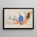 Kyiku imay bijin fzoku zen Pl10 - Toshikata Mizuno — framed artwork on a wall