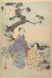 Nobles femmes de la période Tokugawa Trente-six beautés Sanjuroko kasensoro Pl31 - Toshikata Mizuno — artwork view