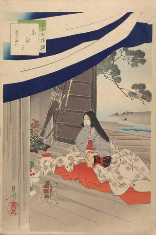 Toshikata Mizuno - Noblewomen of the Tokugawa Period Thirtysix Beauties Sanjuroko kasensoro Pl34.webp