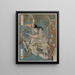 Batter of The Cave Door of Spring - Totoya Hokkei — framed artwork on a wall