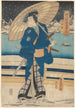 Actor snow scene - Toyokuni Utagawa — artwork view