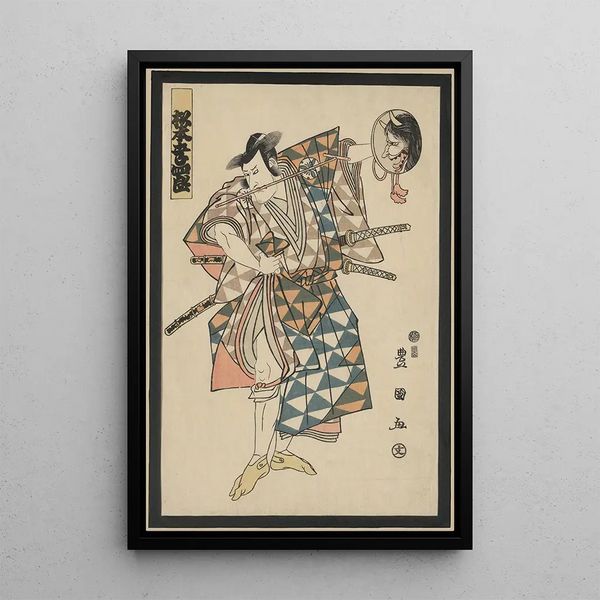 Fifth Matsumoto Koshiro - Toyokuni Utagawa — framed artwork on a wall
