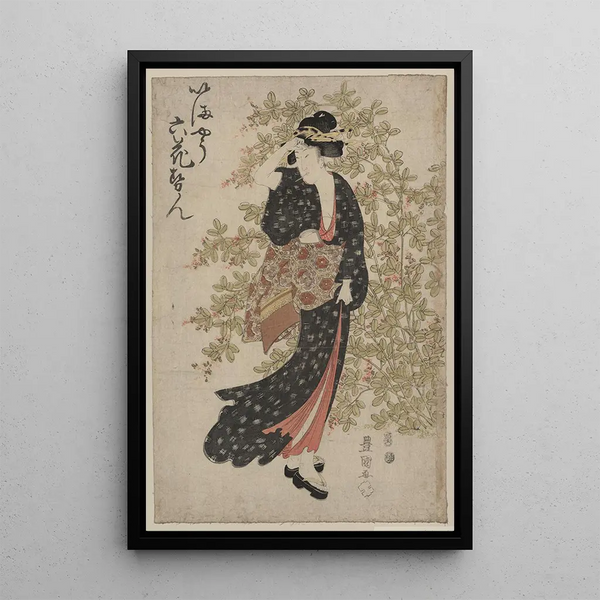 Hagi - Toyokuni Utagawa — framed artwork on a wall