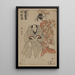 Ichikawa Danzô Danzaburo - Toyokuni Utagawa — framed artwork on a wall