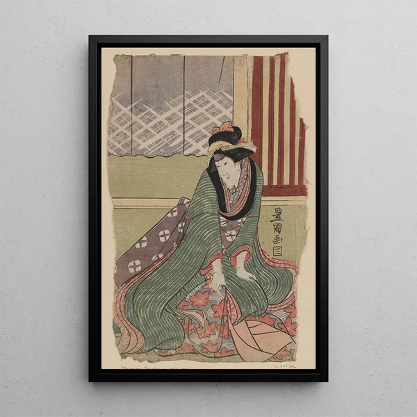 Iwai Hanshirô - Toyokuni Utagawa — framed artwork on a wall