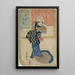 Nakamura Shikan no Kitsune Kuzunoha - Toyokuni Utagawa — framed artwork on a wall